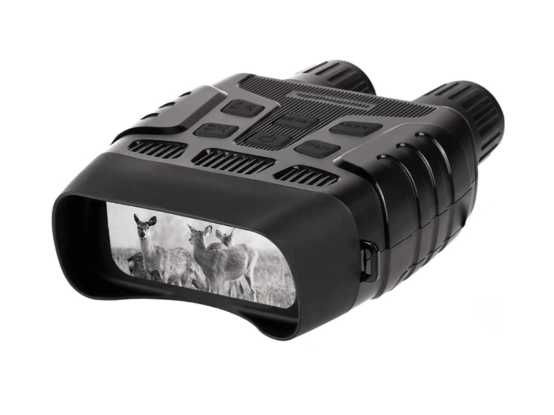 Binoculares con gafas de visión nocturna, alcance de visión nocturna infrarroja de 300 m, pantalla TFT de 2,31" con video e imagen HD de 960p Yizhood (negro)