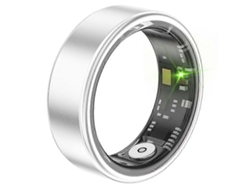 Anillo inteligente de aleación de aluminio con un diámetro interior de 17,4 mm a 21,5 mm, monitor de salud Bluetooth para el dedo. Nostalgia88