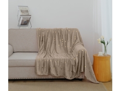 Manta de amor estampada marrón claro 160*220cm-BOD HOME