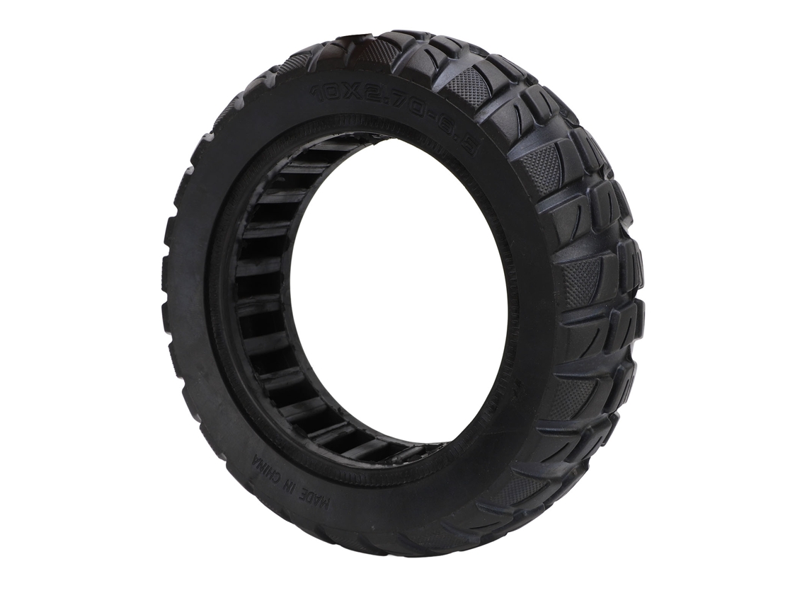 2026-neumático Solido 10x2.70‑6.5 Para Patinete Eléctrico Antipinchazos Resistente Al Desgaste Absorción De Impactos