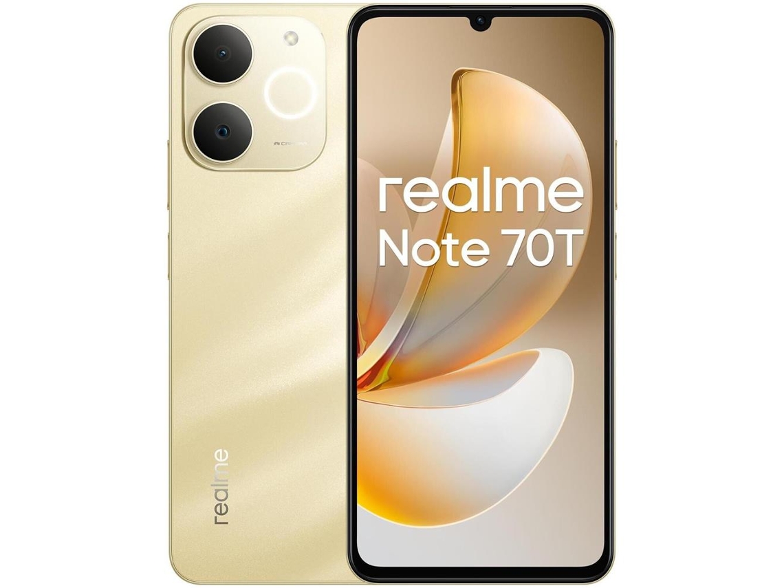 Teléfono inteligente Realme Note 70t 4256 GB Duos Oro Playa