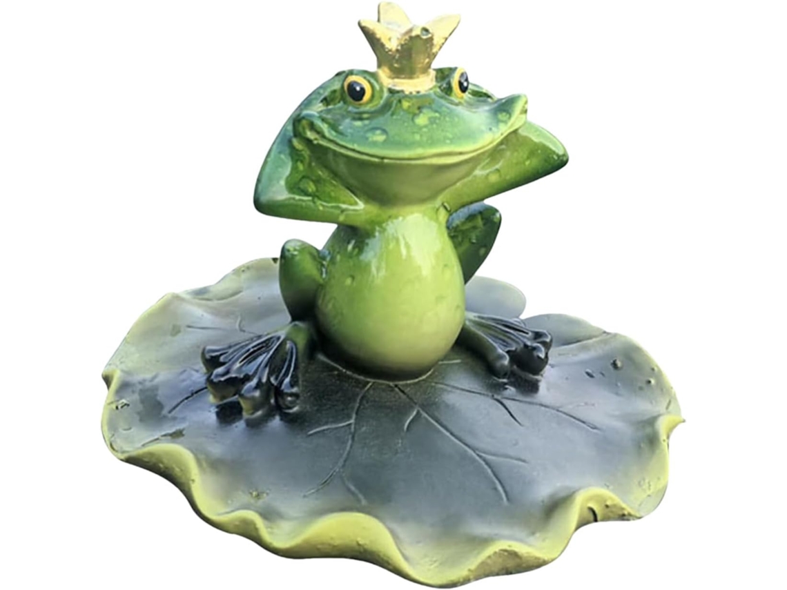 Decoración Flotante Para Estanques: Estatua De Rana Para Exteriores, Figura Divertida De Animal Hecha De Resina,