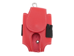Riñonera De Piel Sintética, Resistente Al Agua, Para Pelotas De Golf, Con Amplio Espacio Y Estilo, Color Rojo.