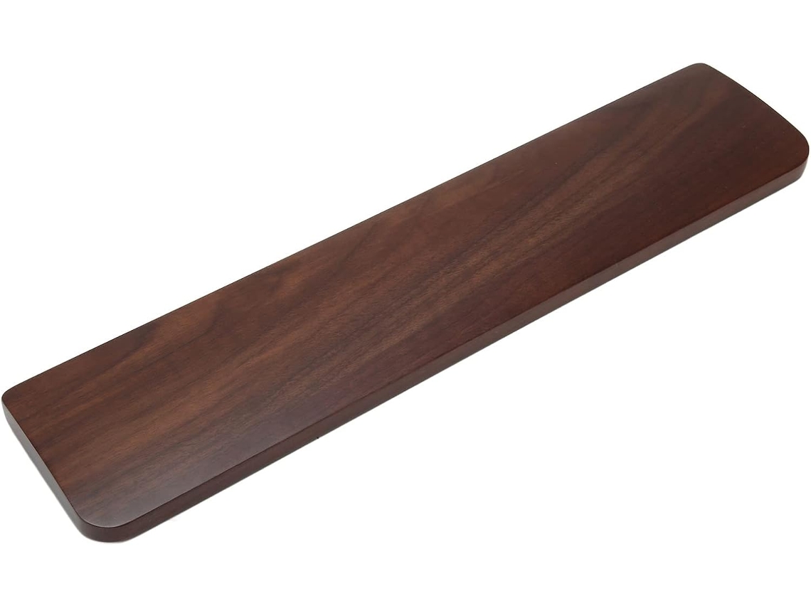 Reposamuñecas Ergonómico De Madera De Avellano Para Teclado Para Aliviar La Presión