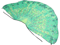 Jaqueta leve e respirável em chiffon com estampa de pavão, capa versátil de verão para mulheres, Lenço 197x130