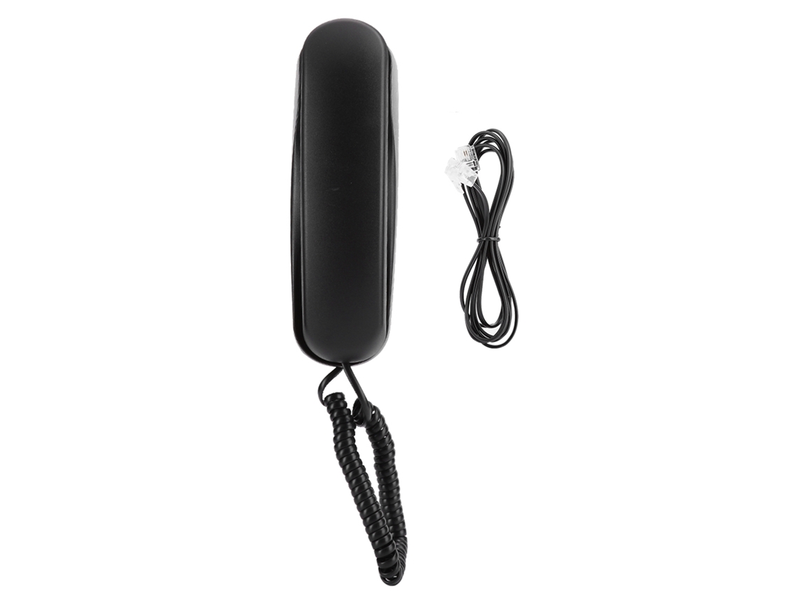 Mali telefone de Mesa e Parede de Propósito Duplo Tc 990 Abs Preto para Hotel, Quarto, Família, Elevador, Banheiro