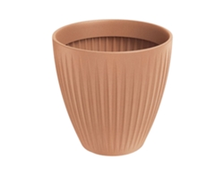 Jarrón redondo mediano Well Home Latia de terracota, Ø48x48 cm.
