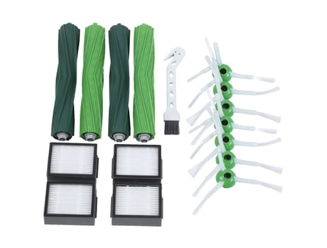 Cepillo de cerdas de filtro de Cepillo Lateral para Irobot Roomba I7 I7 Plus E5 E6 y E7 Robot aspirador Kit de reposición superficie de goma