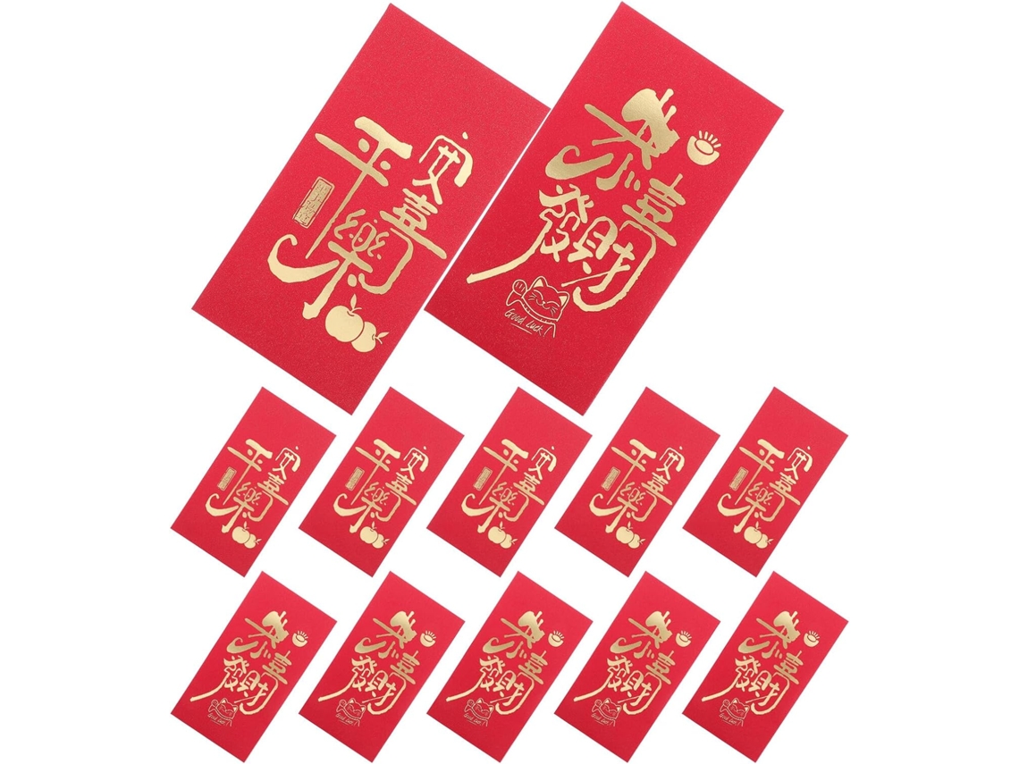 20 Sobres Rojos Nuevos Para El Año Nuevo Chino | Bolsas De Papel Tradicionales Hongbao Para El Festival De