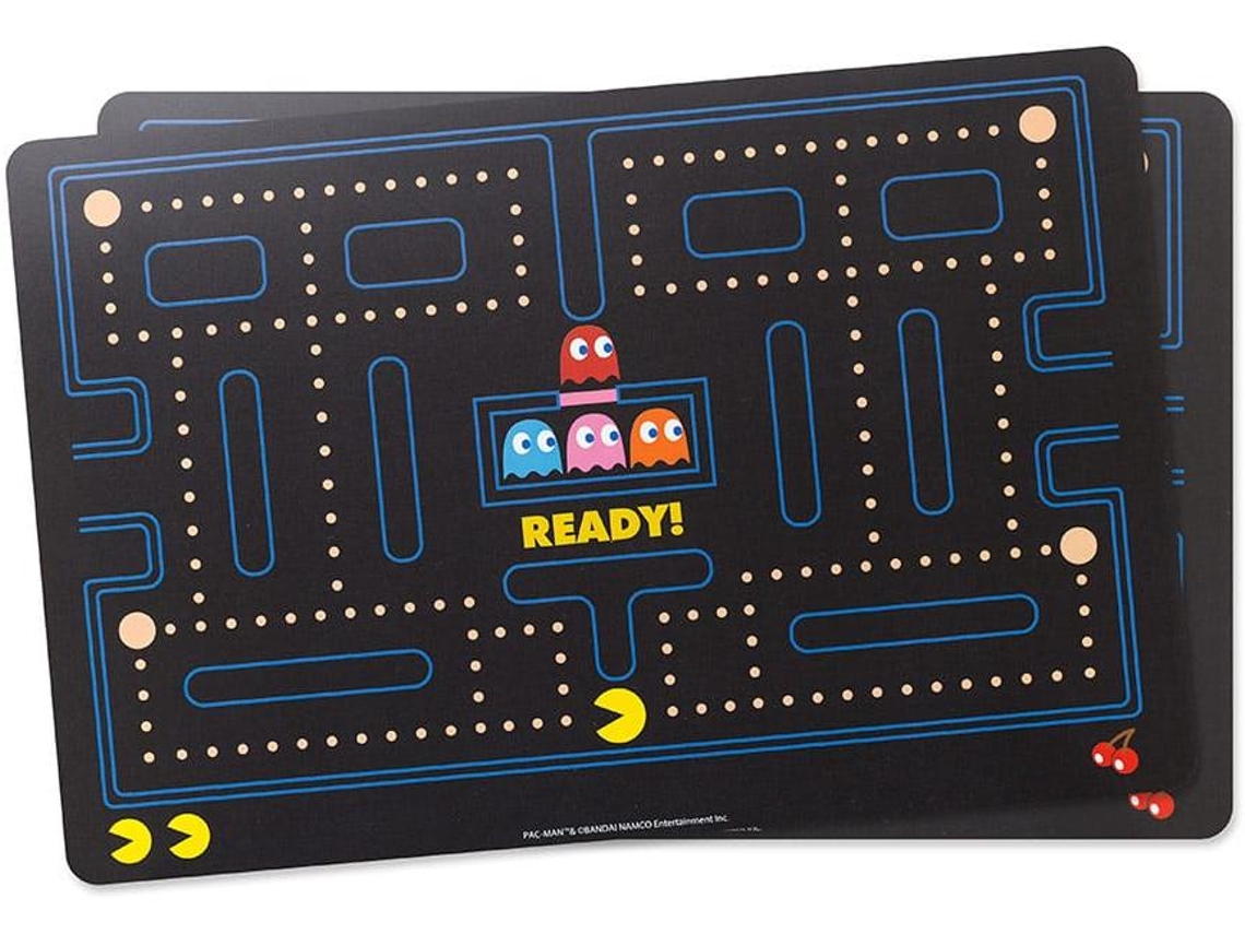 Juego oficial del videojuego retro Pac-Man con 2 manteles individuales de plástico Balvi