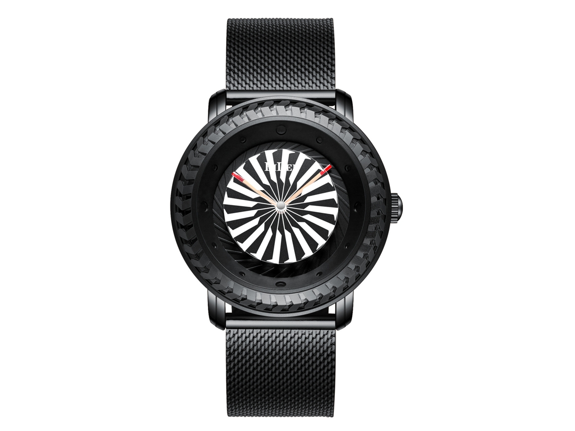 Reloj De Cuarzo Impermeable De Moda Para Hombre (negro)