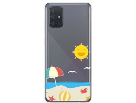 Carcasa Samsung Galaxy A71 TUMUNDOSMARTPHONE Dibujos Transparente Multicolor