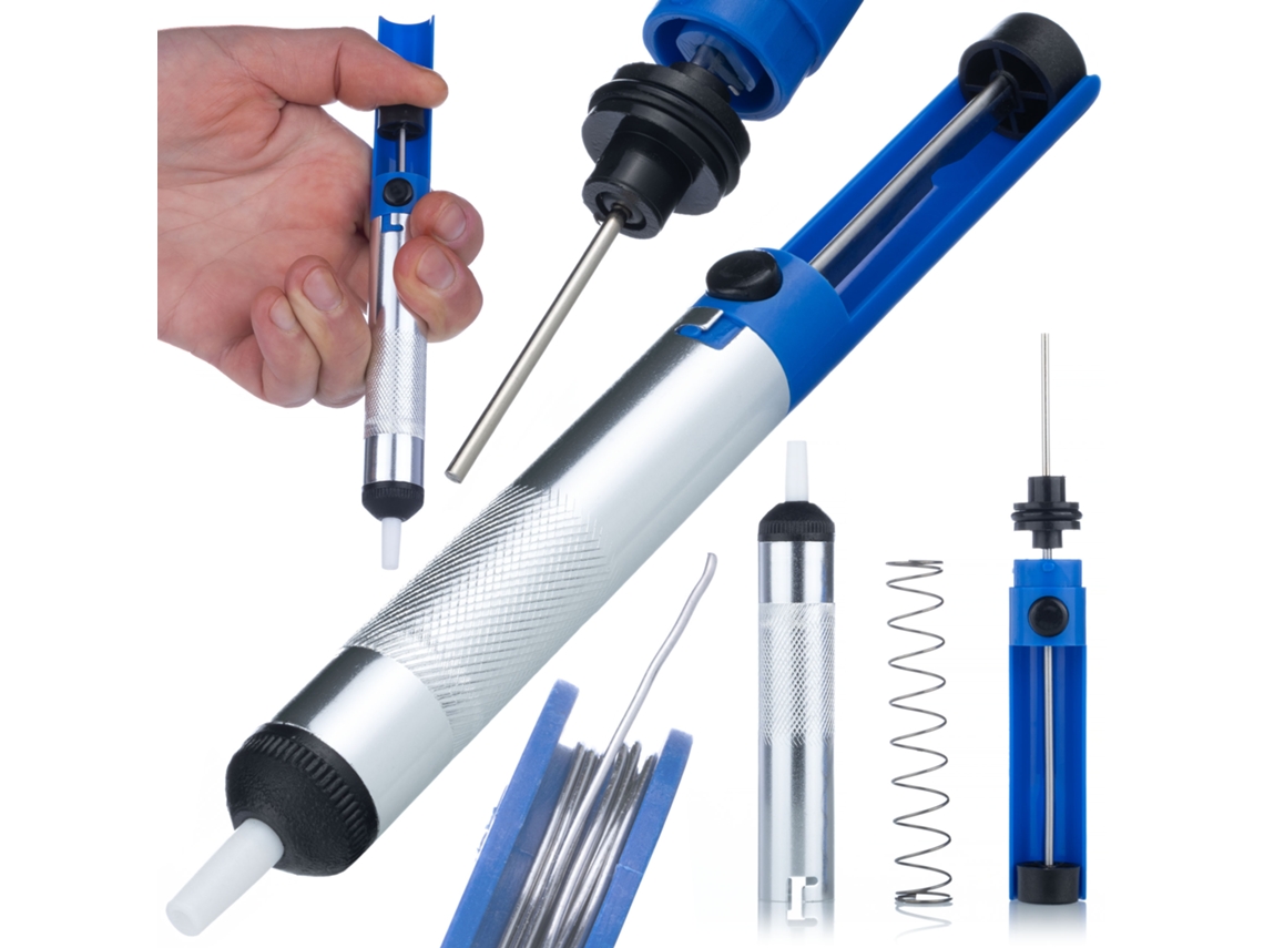 Bomba manual para soldadura – Eliminación de soldadura | 18,5 cm | Construcción sólida y antiestática