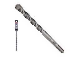 Broca para martillo sds-plus 2 puntas doble canal largo 210mm broca 6mm