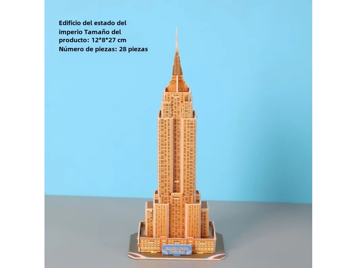 Rompecabezas de mosaico 3D de edificios mundialmente famosos: juguete educativo y artesanal para niños - MDUG