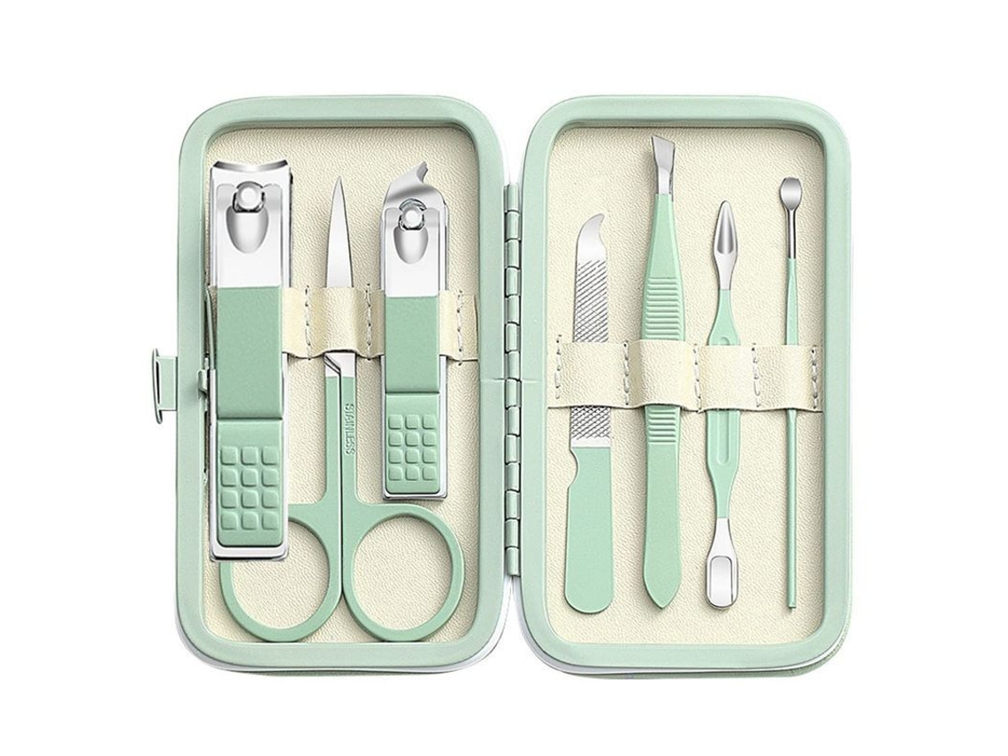 Kit De Manicura Con 7 Herramientas De Acero Inoxidable Para El Cuidado Personal: Uñas, Manos Y Pies.