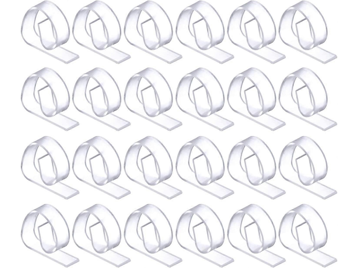 24 Clips De Mantel De Plástico Transparente, Fijadores Para Manteles En Picnics Y Fiestas