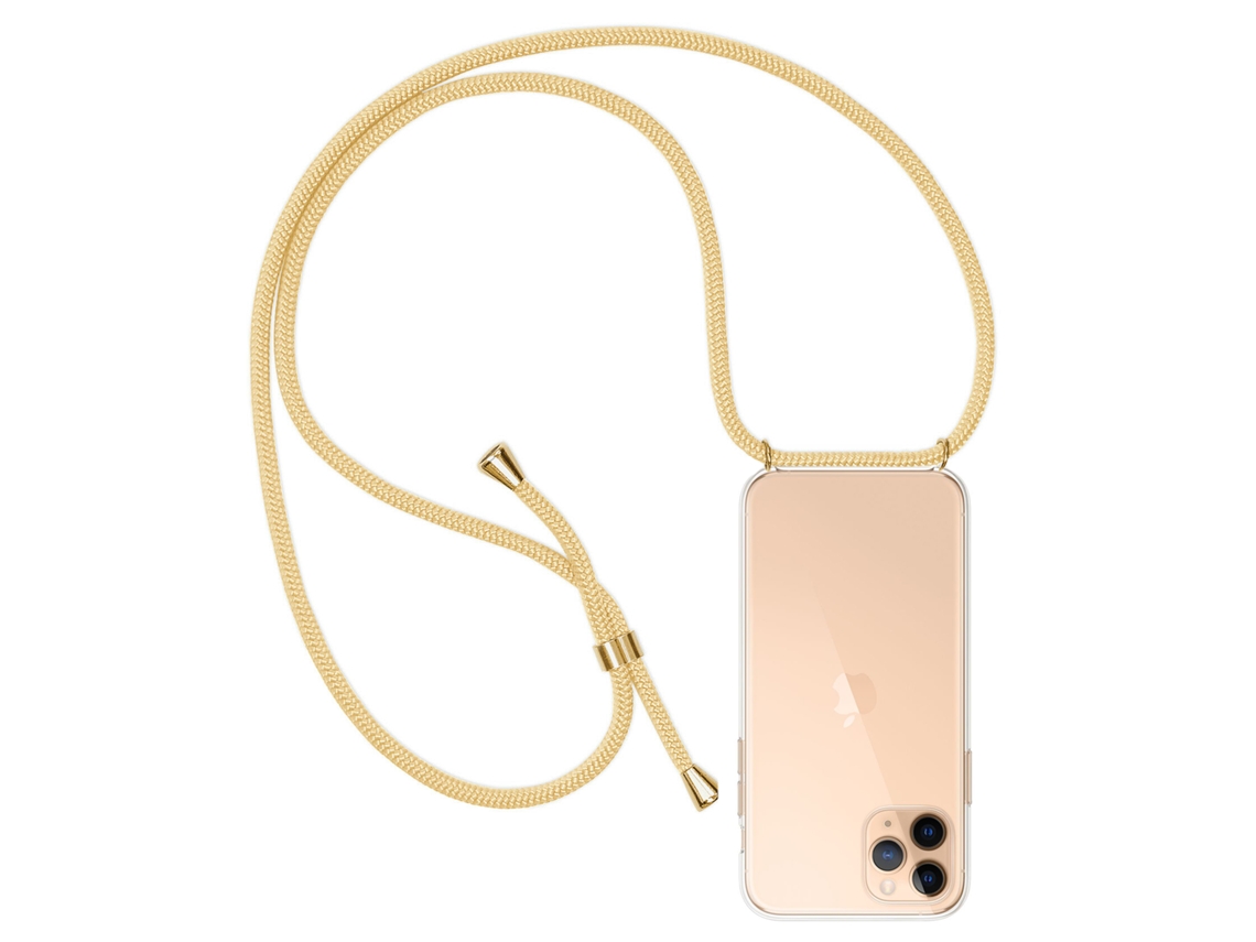 Carcasa Transparente Iphone 11 Pro Max Con Colgante De Nylon. Accesorio De Moda, Ajuste Perfecto Y Máxima Protección
