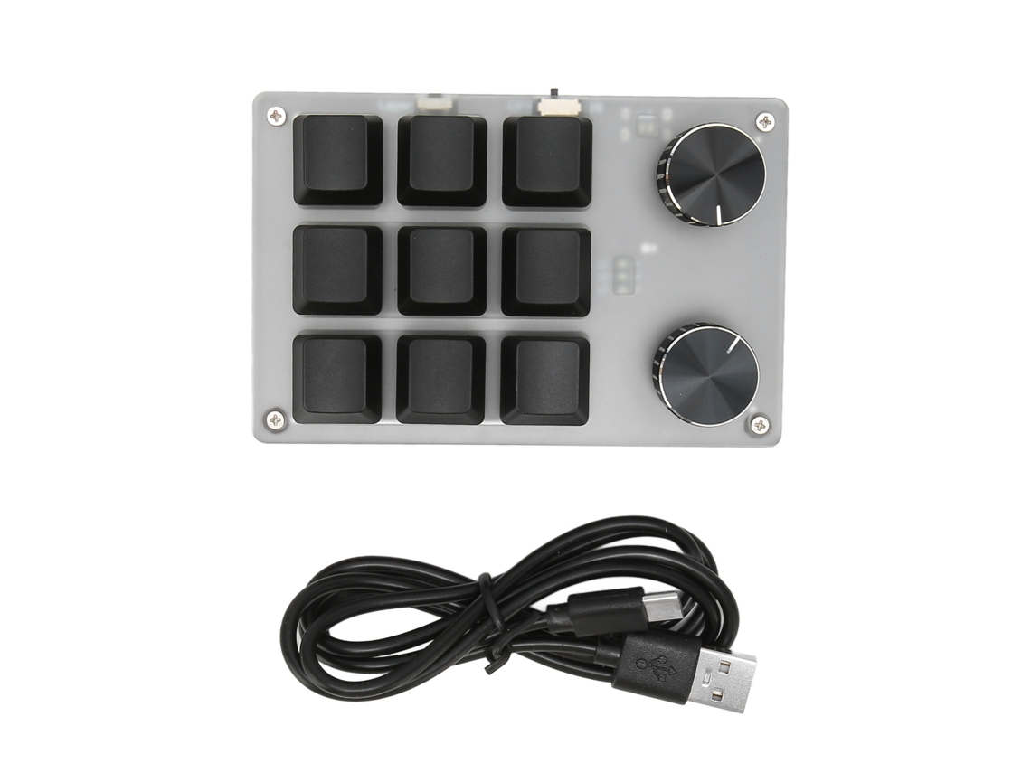 Mini teclado mecánico con interruptor rojo, dos modos, Plug and Play, programable para juegos, oficina y multimedia Kofihety