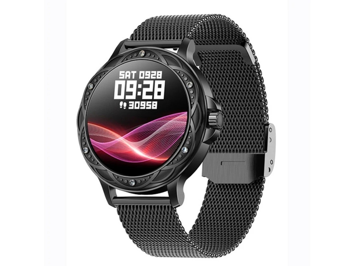 Reloj inteligente para mujer con llamadas Bluetooth, monitorización de la presión arterial y la frecuencia cardíaca, notificaciones y actualizaciones de meteoritos. Bestvite