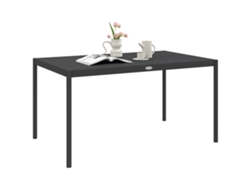 Mesa Exterior Aluminio 145x90 Gris Oscuro