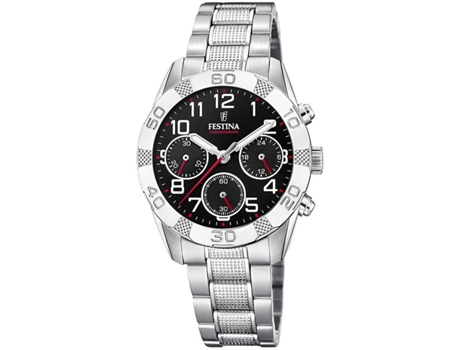Reloj Hombre FESTINA F20345/3 Negro Plateado