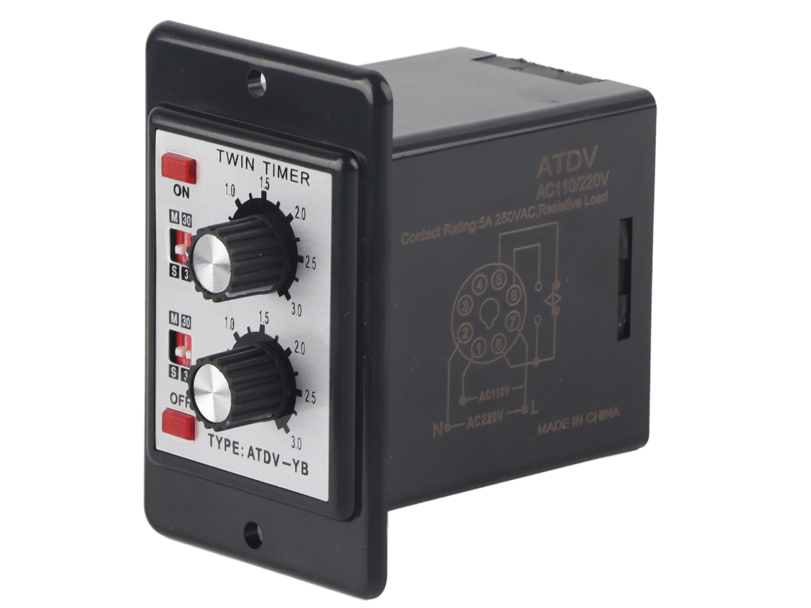 Relé Temporizador Con Control Por Pulsador Atdv-yb Ac110v/220v 50/60hz