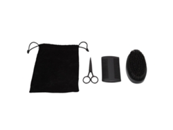 Kit De Cuidado De Barba Con Tijeras - Regalo Ideal Para Hombres Con Peine, Cepillo Y Bolsa De Almacenamiento