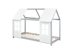 Cama Tostedt Forma Casita [EN.CASA] Gris (90x200cm)