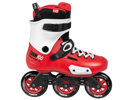 Patina em Linha Zoom Trinity 100 Vermelho Eu 41-42Powerslide