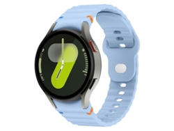 Correa de silicona para Samsung Galaxy Watch 7 (40/44 mm) - 20 mm con costuras onduladas y hebilla invertida