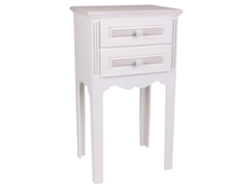 Mesita de Noche WANDERLUST DECO (Madera - Blanco - 38 x 28 x 69 cm)