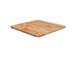 Tablero De Mesa Cuadrado Madera Roble Marrón Claro 40x40x1,5 Cm