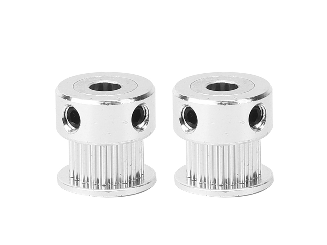 Polia Síncrona 20 Dentes 5mm Buraco Interno Alumínio Acessório Impressora 3d 2 Peças