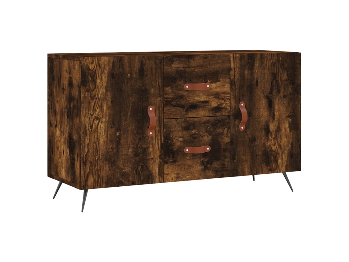 Maison Exclusive - Aparador Madera De Ingeniería Roble Ahumado 100x36x60 Cm