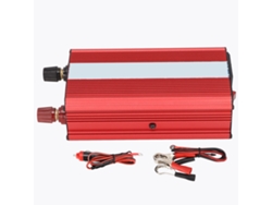 Inversor de corriente para coche de 12 V con alarma de bajo voltaje y protección contra cortocircuitos, carcasa de aluminio con estándar Koi.