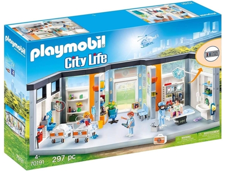 PLAYMOBIL PLAYMOBIL 70191 Planta De Hospital (Edad Mínima: 4 Años - 297 Piezas)