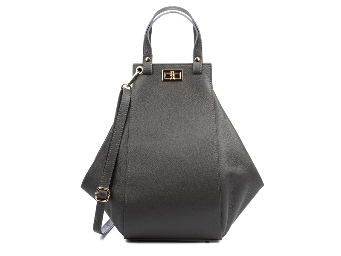 Bolso de hombro para mujer Giusta. Piel auténtica Dollaro.