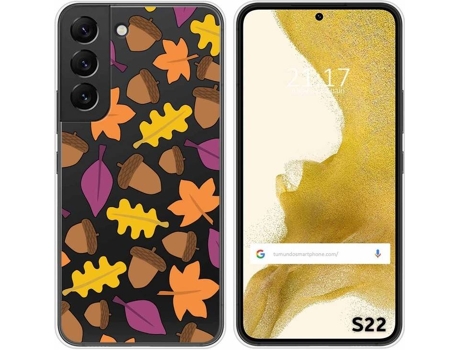 Carcasa Samsung Galaxy S22 5G TUMUNDOSMARTPHONE Dibujos Transparente Otoño Multicolor
