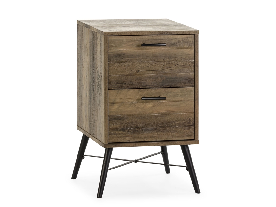 Mesita de Noche Clavel 2 cajones Color Rustic