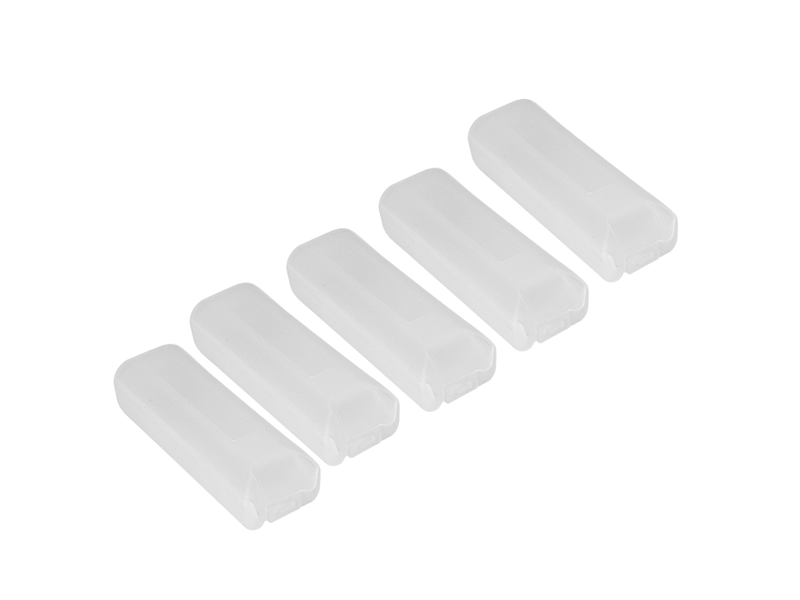 Caja Organizadora Impermeable De 5 Piezas Para Baterías Individuales 18650.