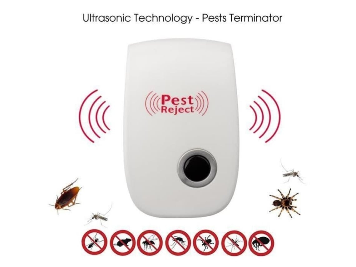 Xf13839 Repelente Electrónico Insectos Ultrasonidos Ratones Mosquitos Cucarachas Hormigas