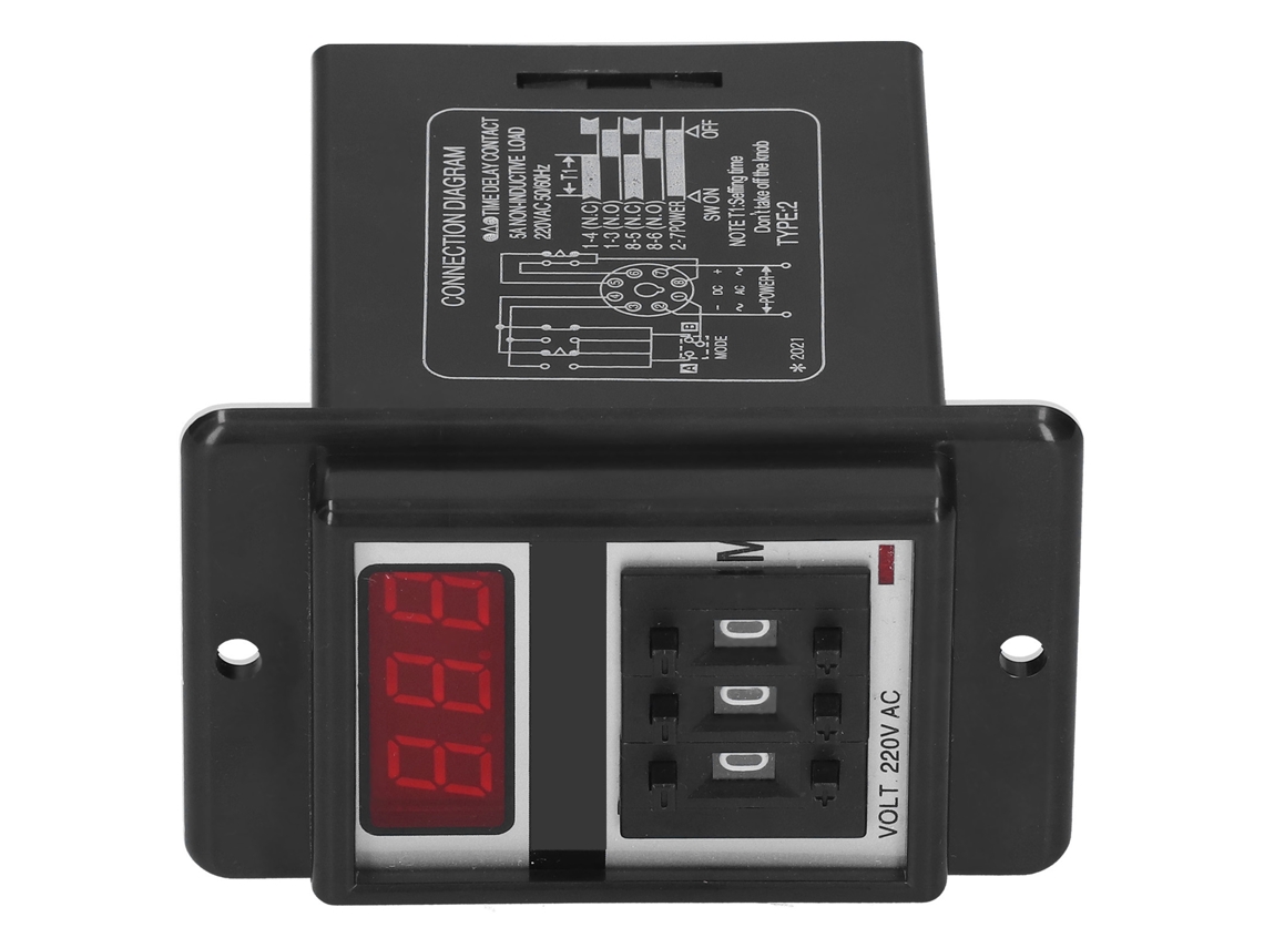 Relé Temporizador Digital Jyio Con Control Preciso De Retardo Cíclico, 50/60 Hz Ca