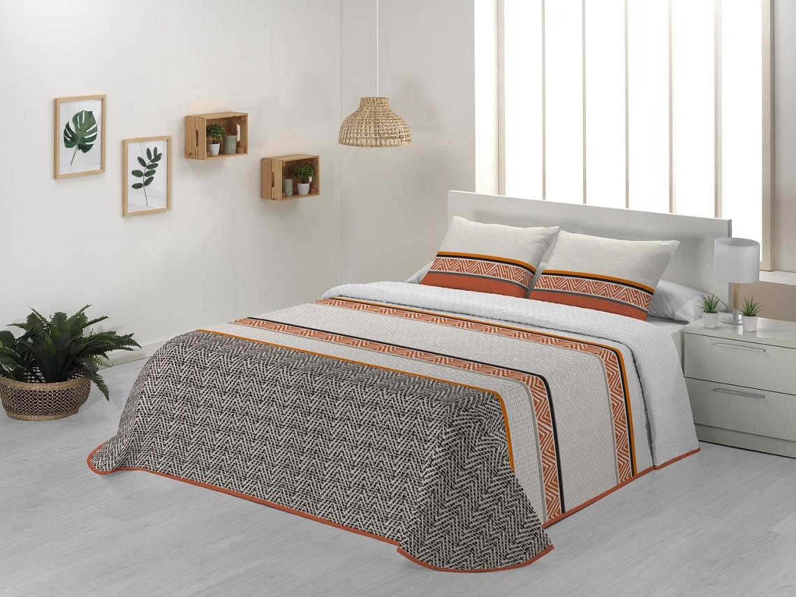 Colcha JVR Cuba (Poliéster - Naranja - 235 cm)