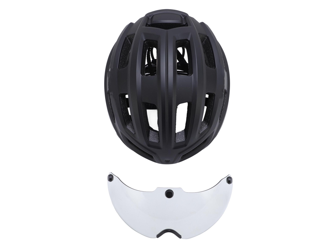 2026-casco De Bicicleta Con Gafas Foto Cromáticas Magnéticas Ligero Resistente Al Impacto Para Hombre Mujer Negro Mate