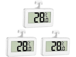 3 termómetros digitales para refrigerador y congelador, para refrigerador, impermeables, para bicicletas eléctricas.