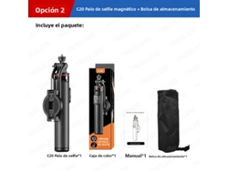 (paquete 2) Palo Selfie Magnético Con Trípode Estabilizador Y Control Remoto Bluetooth