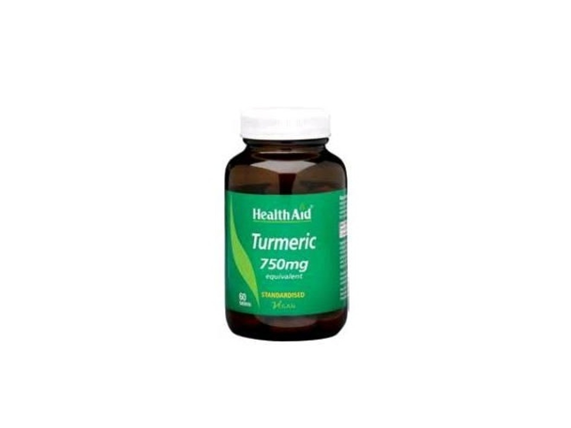 Complemento Alimentar HEALTH AID Turmeric Root Curcuma (60 Comprimidos)