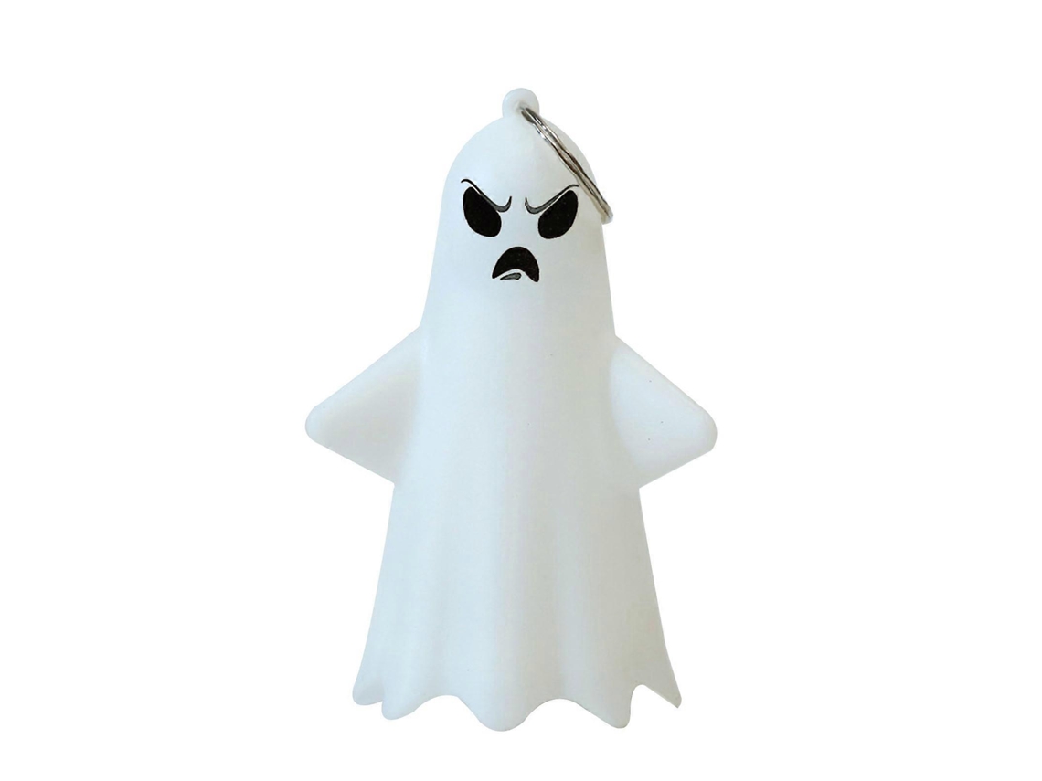Luz nocturna decorativa de Halloween con forma de fantasma, luz nocturna Troublemaker, funciona con pilas, luz nocturna Rosewell