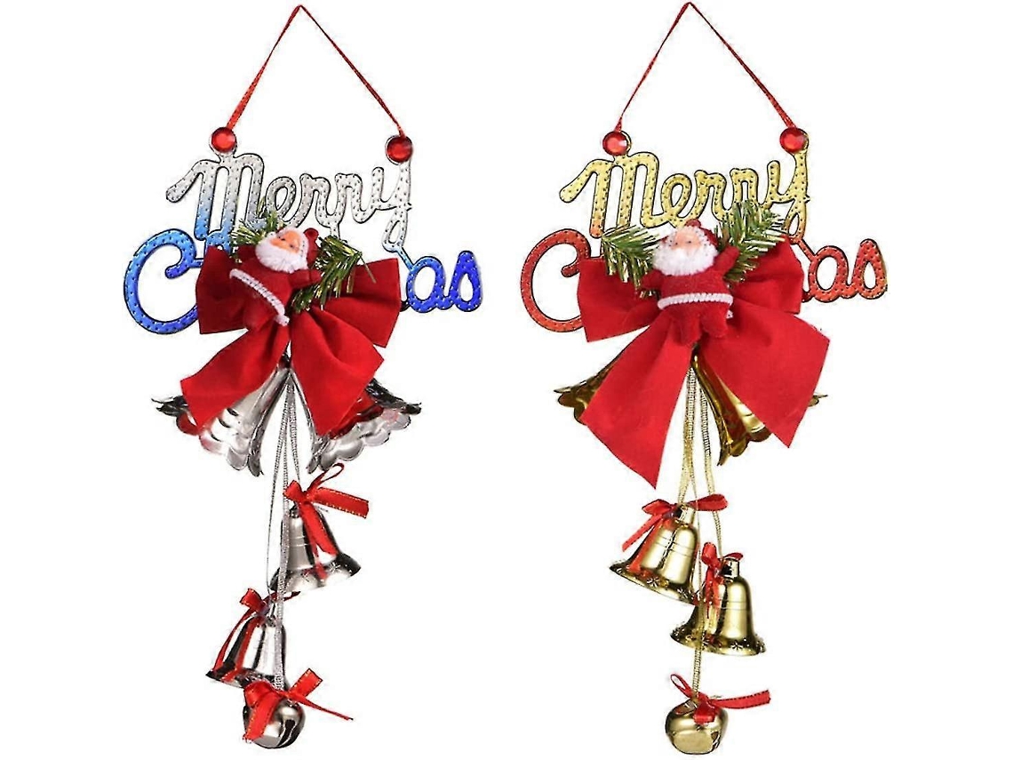 Omni-2 Piezas De Cascabeles Navideños Colgantes, Decoración Para Árbol De Navidad Con Diseño Exquisito Y Material De Alta Calidad
